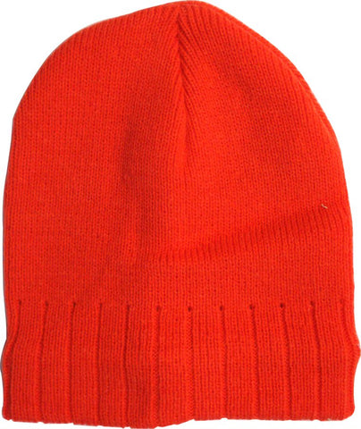 BEANIE - ORANGE - LINED