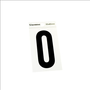 NUMBERS - HOUSE, POST BOX ETC - 0