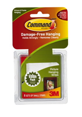 PICTURE HANGER STRIPS - SMALL - COMMAND