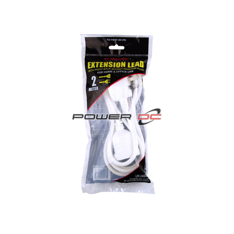 EXTENSION LEAD - EXTENSION CORD - 2 METRE PIGGY BACK  - ULTRACHARGE