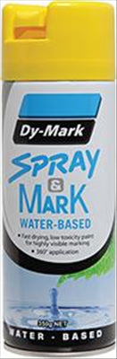 LINE MARKING PAINT - YELLOW - SPRAY & MARK - DY-MARK