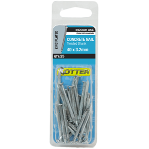 NAILS -  Concrete Zinc 40 x 3.2mm Handy Pack