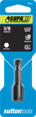 DRIVER BIT  - NUTSETTER - 3/8" x 50mm - IMPACT - MAGNETIC
