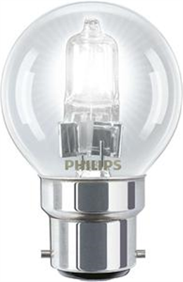 HALOGEN GLOBE - BC - FANCY ROUND - CLEAR - 28W - 2 PACK - PHILLIPS