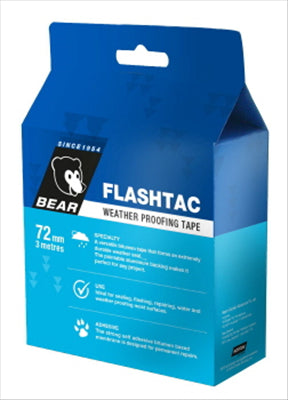 FLASHTAC  SILVER WEATHER PROOFING TAPE - 72mm x 3m