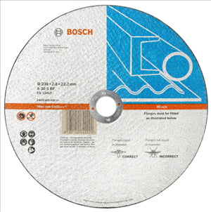 CUT OFF WHEEL - METAL  230 x 2.8 x 22 - BOSCH