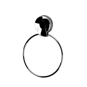 TOWEL RING  - ULTRALOC - CHROME - NO DRILLING