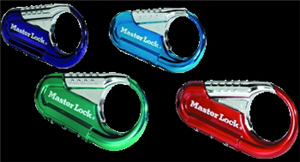 PADLOCK  - COMBINATION - ASS COLOURS - MASTERLOCK