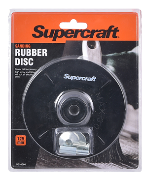 DISC - RUBBER BACKING - 125 x 6mm - SUPERCRAFT