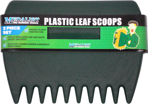 LEAF SCOOPS - PLASTIC - 2 PACK