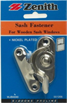 SASH FASTENER  - WINDOW - NICKLE PLATED