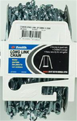CHAIN - WELDED LONG LINK ZINC PLATED  CHAIN - 5mm