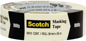 MASKING TAPE - UTILITY -  36mm x 55m - SCOTCH