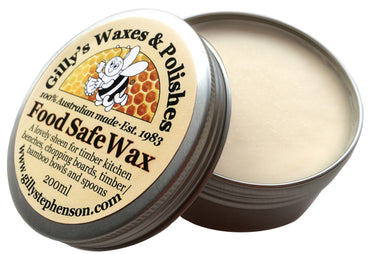 FOOD SAFE WAX  - 100ml - GILLY'S - 100% NATURAL - AUSTRALIAN