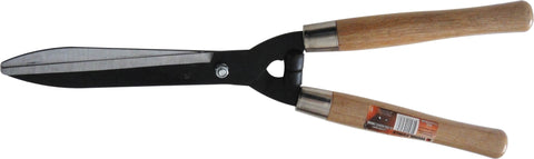 HEDGE SHEARS - STRAIGHT - WOODEN HANDLES - HEDGE CLIPPERS