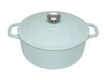 26CM ROUND OVEN -  DUCK EGG BLUE -   CHASSEUR - MADE IN FRANCE
