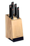 KNIFE BLOCK SET -  KUMATI - 6 PIECE SET WITH SLIDE
