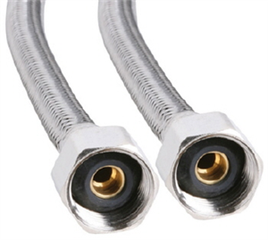 CONNECTOR HOSE - QUICKY - STAINLESS STEEL  - 8 x 600mm