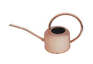 WATERING CAN - STEEL - ROSE GOLD PAINTED - 1 LITRE