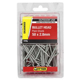 NAILS -  BULLET HEAD GALVANISED - 50 x 2.8mm - 500g