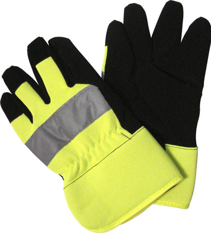 WORK GLOVE - REFLECTIVE HI-VIS -  LARGE