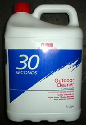 OUTDOOR CLEANER - CONCENTRATE - 5L - 30 SECONDS