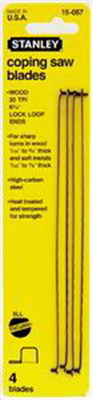 BLADES - COPING SAW - PK4 - STANLEY