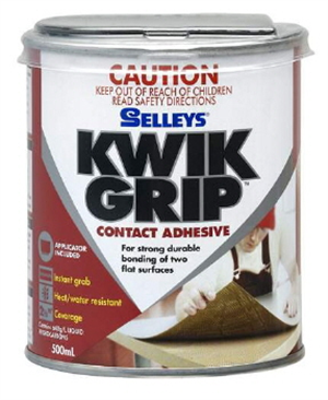 KWIK GRIP - CONTACT ADHESIVE - 500ml TIN