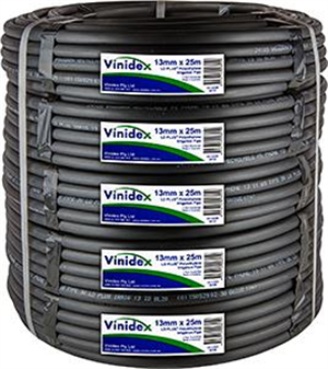 POLY PIPE HOSE -  13mm x 25 METRE - VINIDEX - AUSTRALIAN MADE