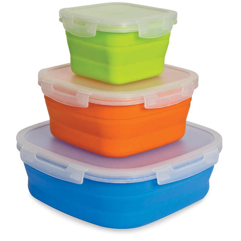 FOOD CONTAINER SET - LARGE  - 3 PACK POP UP