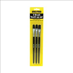 PAINT BRUSH SET - 3 PIECE  - 10mm TOUCH UP SET - UNI-PRO