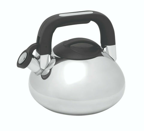 KETTLE - MIRROR FINISH STAINLESS STEEL - WHISTLING  - STOVE TOP - 2.7L