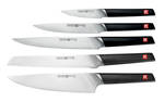 KNIFE BLOCK SET -  KUMATI - 6 PIECE SET WITH SLIDE