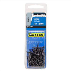 TACKS - BLUED TACKS -  15 x 1.6mm Handy Pack