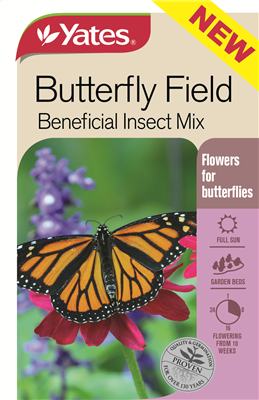 BUTTERFLY FIELD SEEDS -  FOR FEEDING & ATTRACTING BUTTERFLIES - YATES