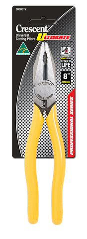 UNIVERSAL CUTTING PLIERS -WITH CRIMPER - 200mm