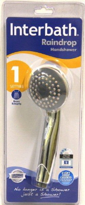 SHOWER - HANDSHOWER - RAINDROP - 56 SPRAY JET - 75mm - CHROME