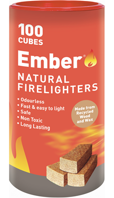 FIRELIGHTERS - NATURAL - 100 PACK - EMBERS