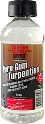 TURPENTINE - PURE GUM TURPENTINE - 500ML - MAXI