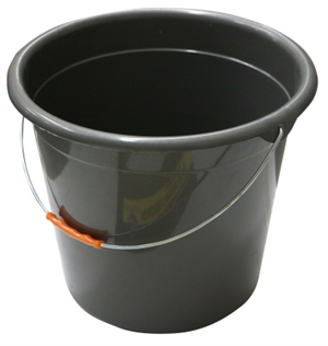 BUCKET - PLASTIC - 10 LITRES - VARIOUS COLOURS