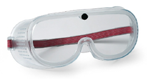 SAFETY GOGGLES -WIDE VISION CLEAR LENS - 3M - FIT OVER GLASSES