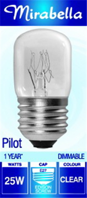 PILOT GLOBE - ES - 25W - CLEAR