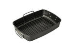 ROASTING PAN - ROASTER WITH RACK & HANDLES - 40X28X7.5CM - BAKEMASTER