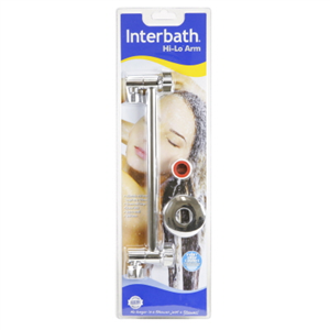 SHOWER ARM  CHROME PLATED BRASS - ADJ HI LO