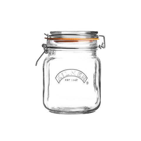 GLASS CLIP TOP  - SQUARE - 500mls - KILNER