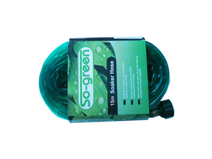 HOSE  - SOAKER HOSE - 15 METRE - SO GREEN