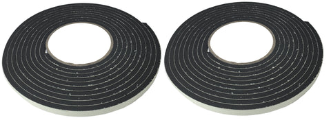 SEAL - DOOR & WINDOW SEAL - TWIN PACK - BLACK - 9mm x 4m