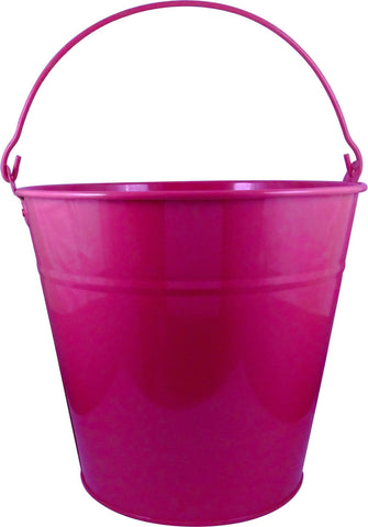 BUCKET - PINK STEEL BUCKET - 12 LITRE