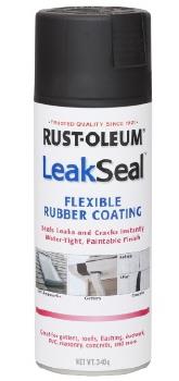 LEAKSEAL - FLEXIBLE RUBBER COATING - BLACK - PAINTABLE - 340g - RUST-OLEUM