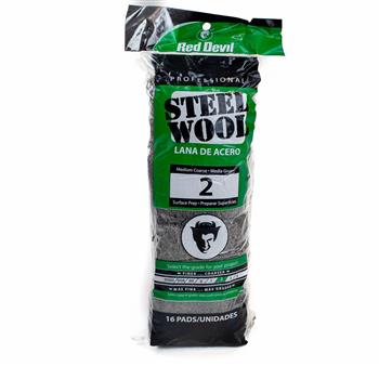 STEEL WOOL - MEDIUM/COURSE GRADE 2 - 200g - RED DEVIL